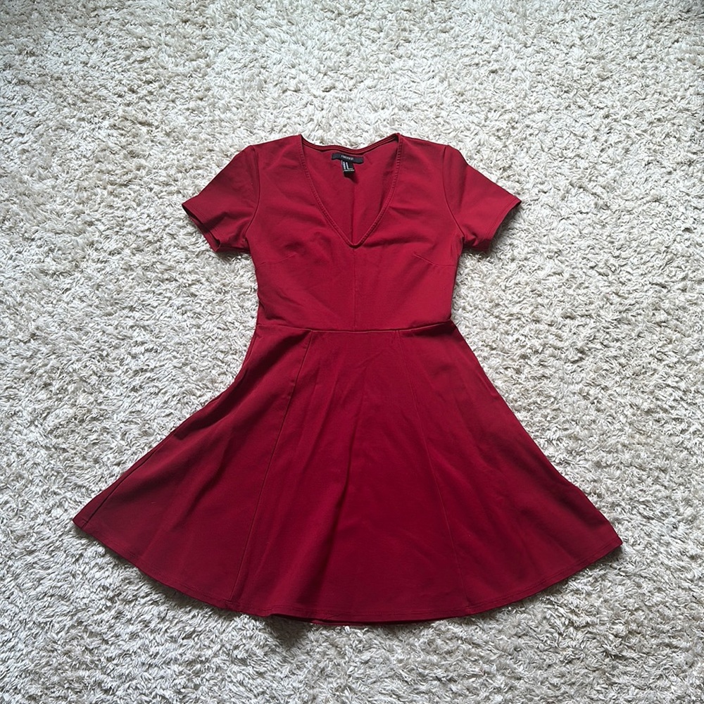 RED FOREVER 21 DRESS